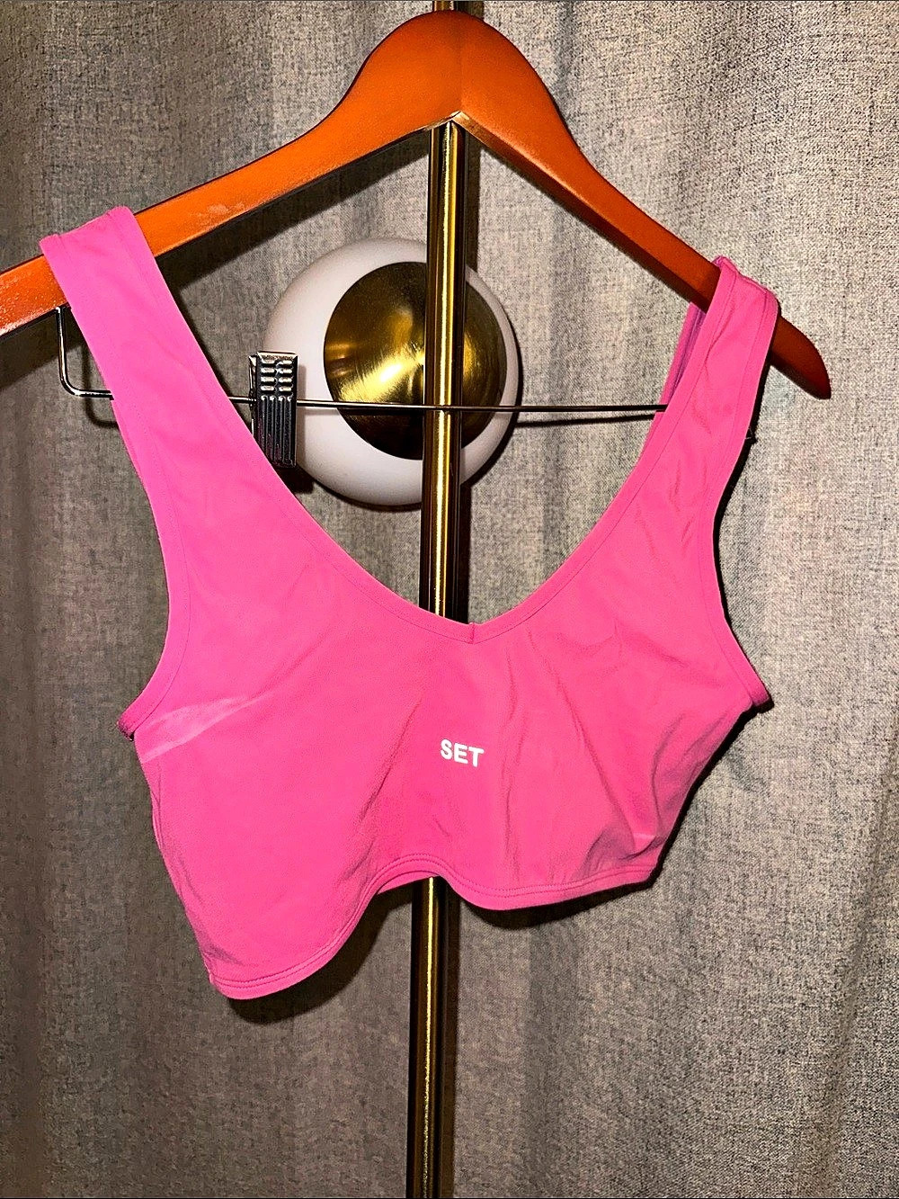 Set Active Sportbody Sporty Scoop Bra Pink Sports Bra